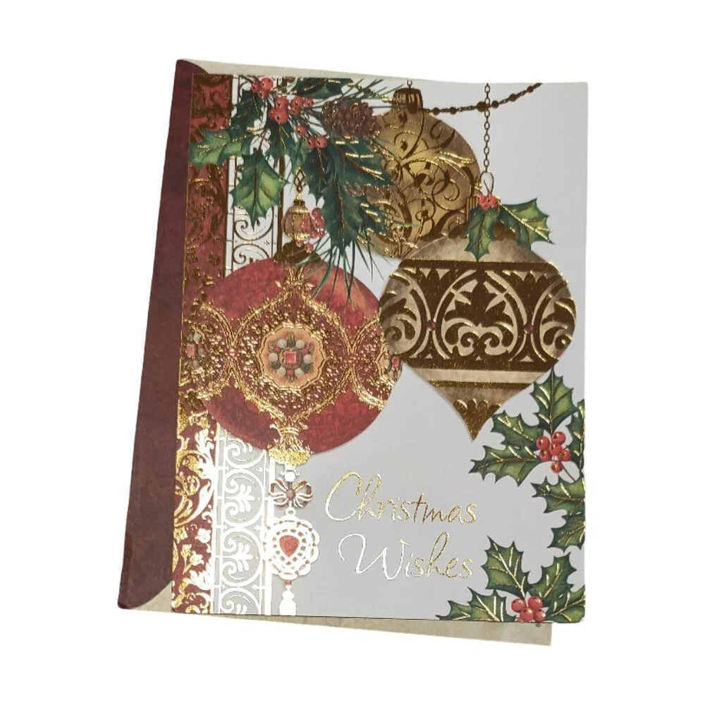 Set of 8 Christmas/Holiday Greeting Cards with Envelopes Hymn/Song Themed